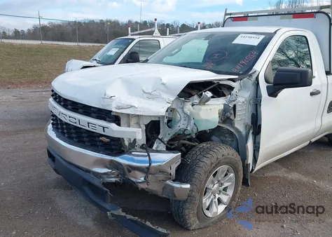 2021 Chevrolet Silverado 1500 2Wd Long Bed Wt из США, поврежденный, VIN 3GCNWAEF8MG438435